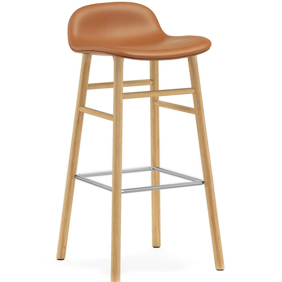 Mobler Normann Copenhagen Barstolar | Form Barstol 75 Cm, Konjak / Ek