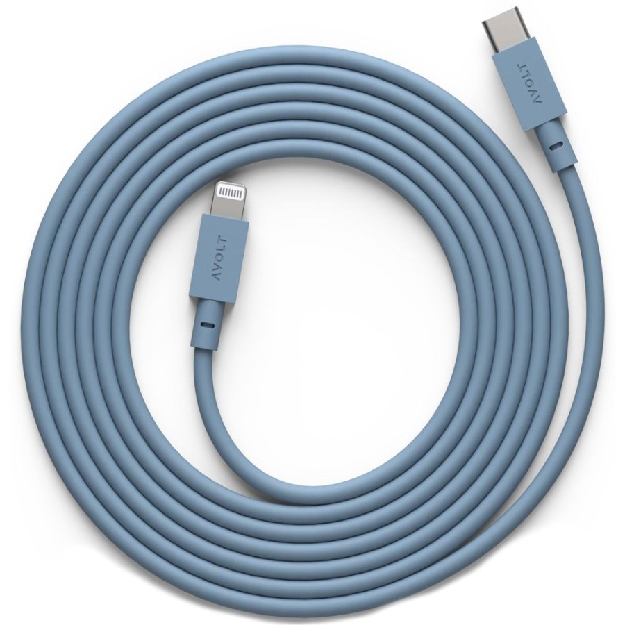 Belysning Avolt Lampsladdar & Ovriga Lamptillbehor | Cable 1 Laddsladd Usb-C / Lightning 2 M, Shark Blue