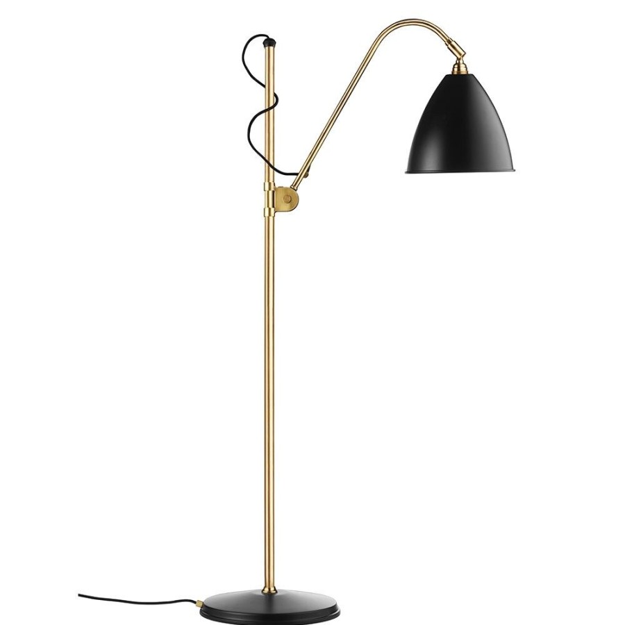 Belysning GUBI Golvlampor | Bestlite Bl3 M Golvlampa, Massing/Svart Semi Matt