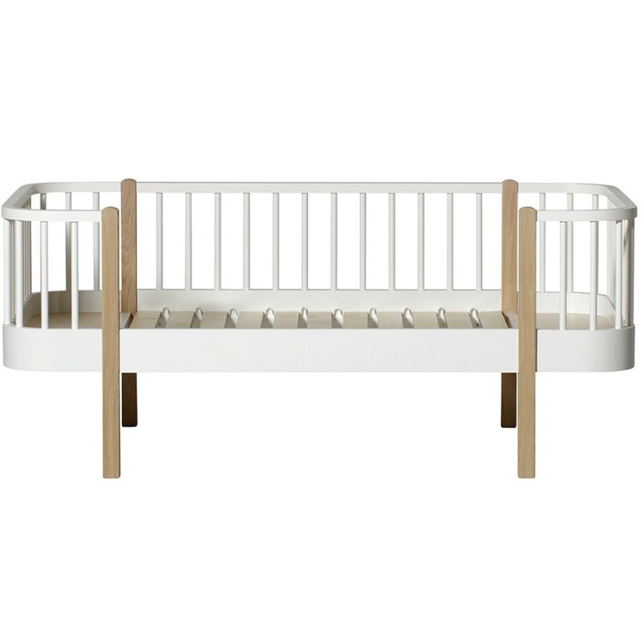 Mobler Oliver Furniture Barnsangar | Wood Original Junior Dagbadd, Vit/Ek