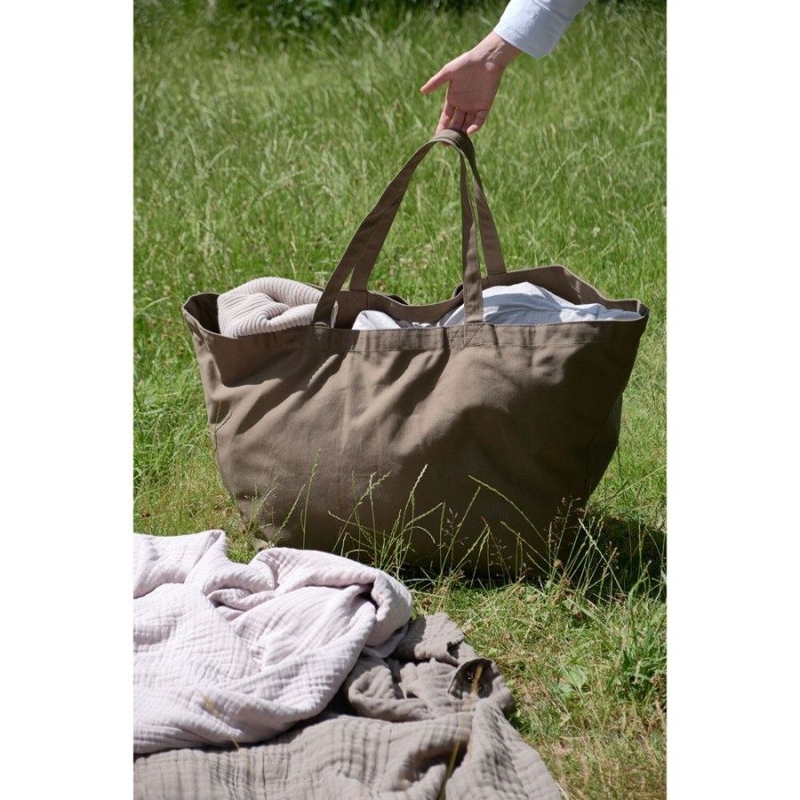 Inredning The Organic Company Accessoarer | Big Long Bag 100 Black Vaska, Clay