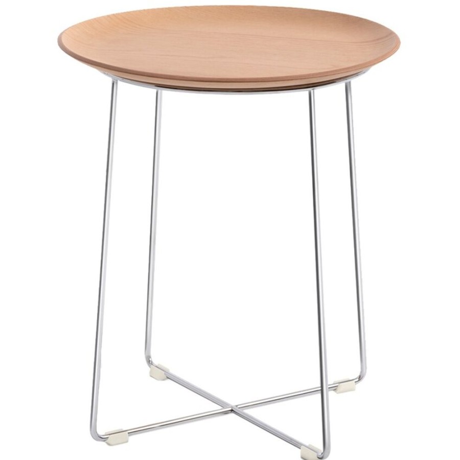 Mobler Kartell Soffbord | Al Wood Soffbord, Ljus Ask / Krom