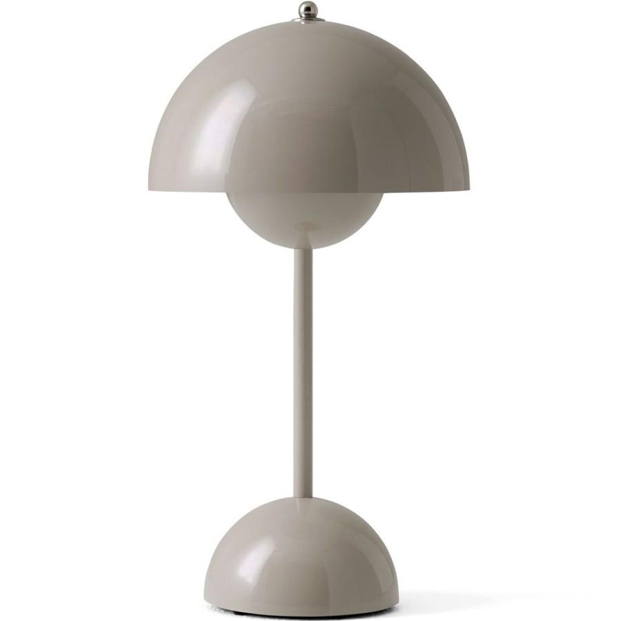 Belysning &Tradition Sanglampor | Flowerpot Vp9 Bordslampa Portabel Med Magnetisk Laddningskabel, Grabeige