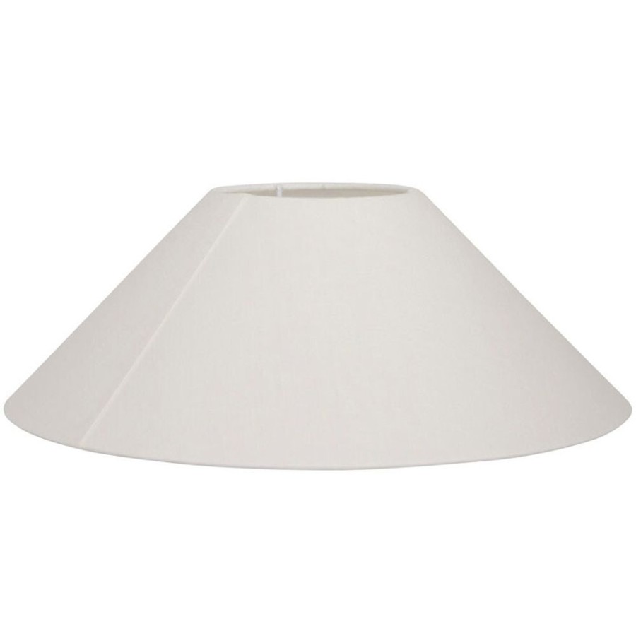 Belysning Watt & Veke Lampskarmar | Basic Flack Lampskarm Vit, 30 Cm