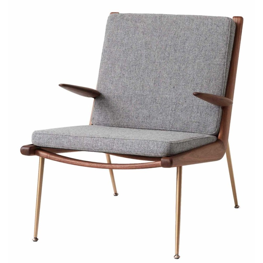 Mobler &Tradition Fatoljer | Boomerang Hm2 Loungestol, Valnot / Hallingdal 130