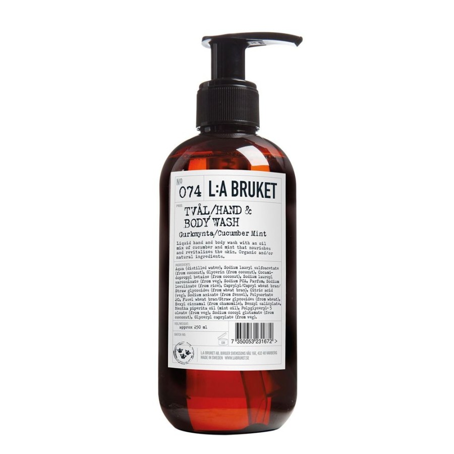 Inredning L:a Bruket Tvalar | 074 Cucumber Mint Flytande Tval 240 Ml