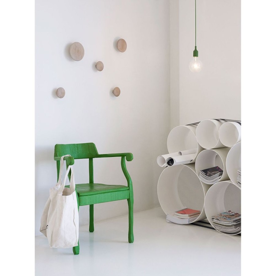 Inredning Muuto Krokar & Galgar | Dots Wood Krokar 5-Pack, Ek