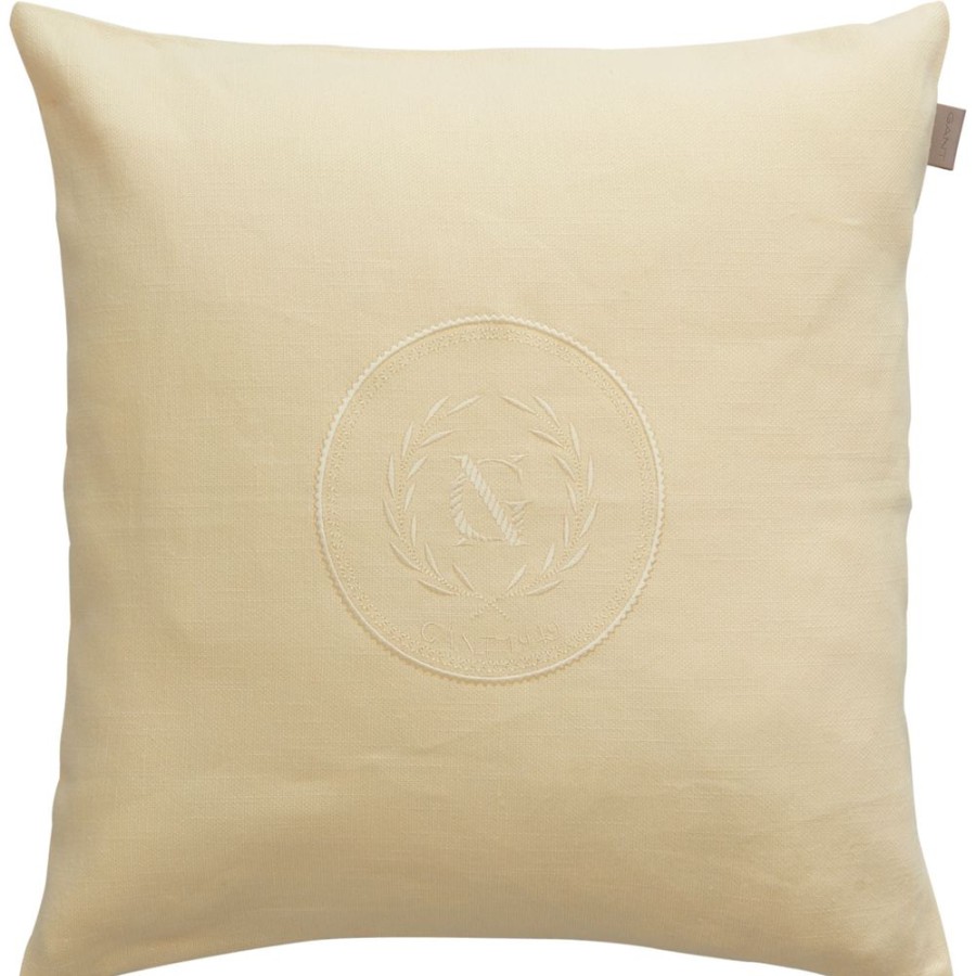 Textil Gant Home Prydnadskuddar & Kuddfodral | Tonal Crest Kuddfodral 50X50 Cm, Lemon