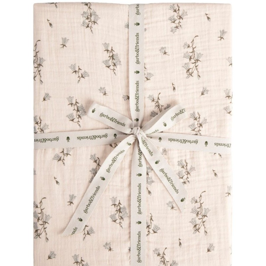 Textil Garbo & Friends Underlakan | Bluebell Muslin Dra-Pa-Lakan, 60X120 Cm