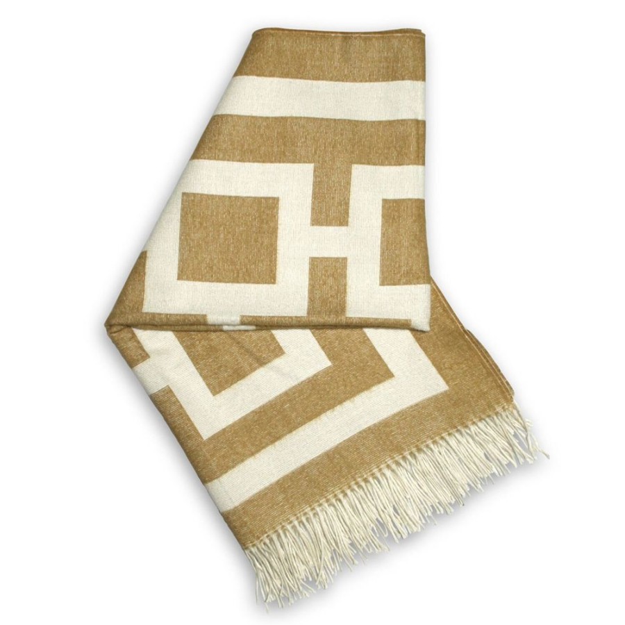 Textil Jonathan Adler Pladar & Filtar | Nixon Plad 152X152Cm, Camel