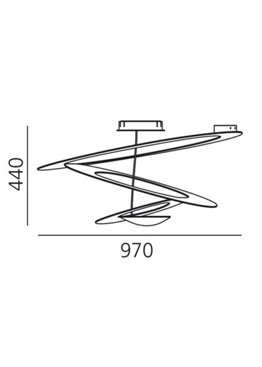 Belysning Artemide Plafonder | Pirce Taklampa, Vit