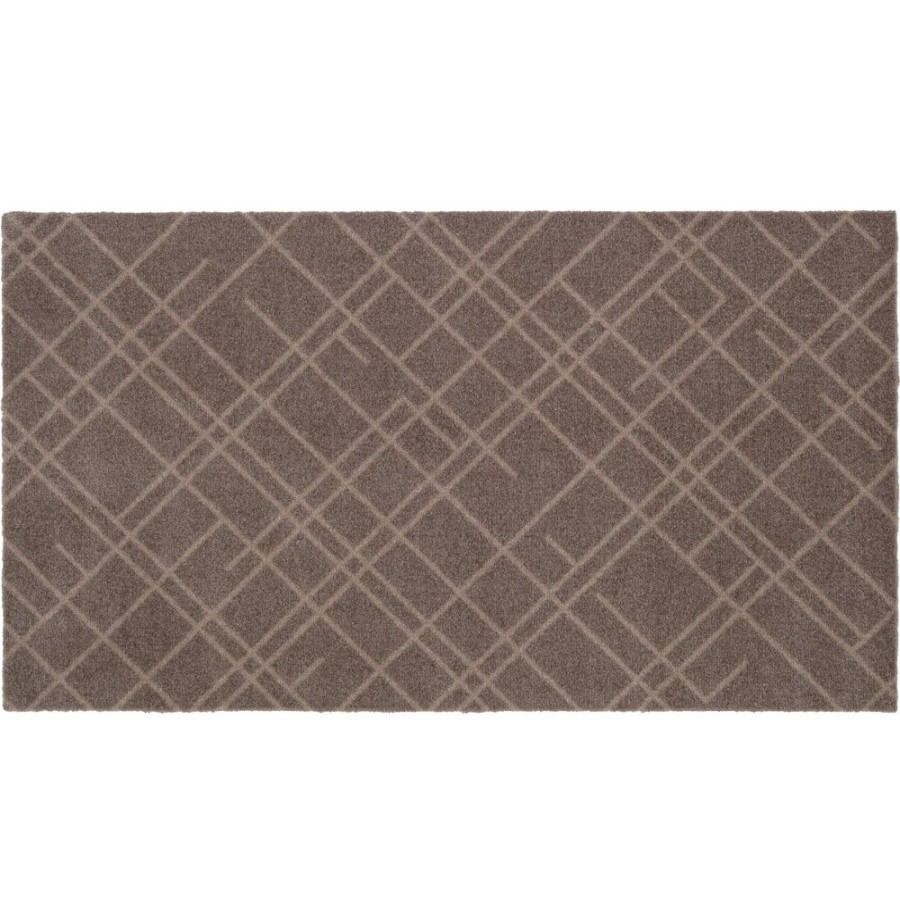 Mattor Tica Copenhagen Plastmattor | Lines Dorrmatta Sand / Beige, 67X120 Cm