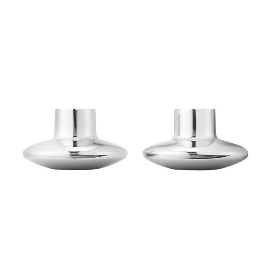 Inredning Georg Jensen Ljusstakar | Hk Ljusstake 2-Pack, Rostfritt Stal