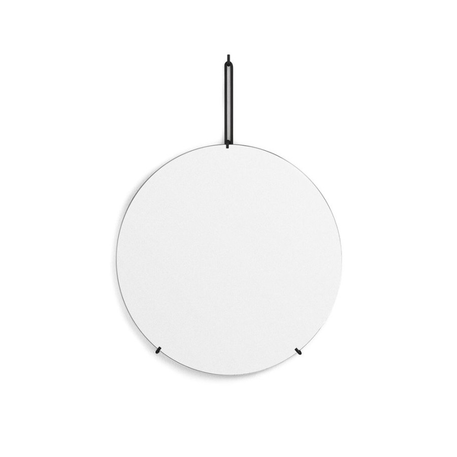 Inredning MOEBE Vaggspeglar | Wall Mirror Spegel O 50 Cm, Svart