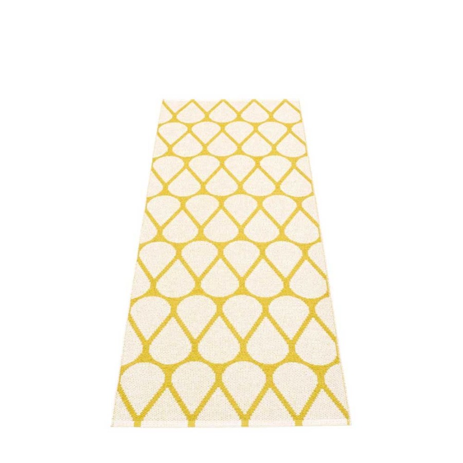 Mattor Pappelina Plastmattor | Otis Matta 70X140 Cm, Mustard/Vanilla