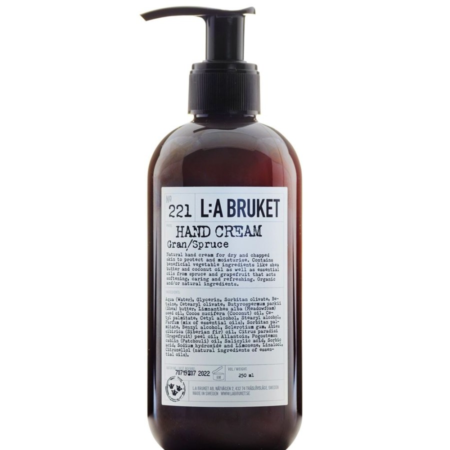 Inredning L:a Bruket Parfym & Kroppsvard | 221 Spruce Handkram 240 Ml