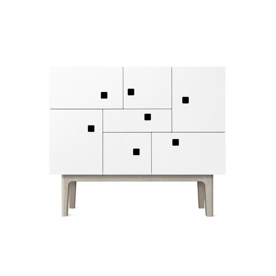 Mobler Zweed Sideboards | Peep C1 Sideboard, Angel White/White Oak