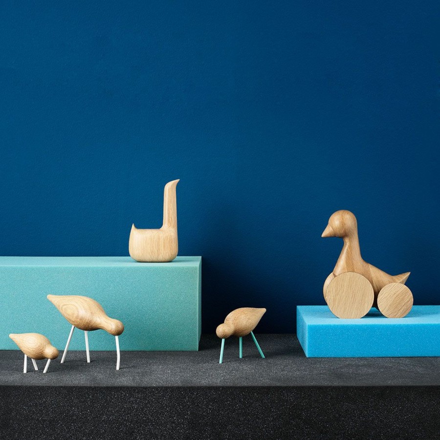 Inredning Normann Copenhagen Skulpturer & Dekorativa Accessoarer | Shorebird Medium, Svart/Svart