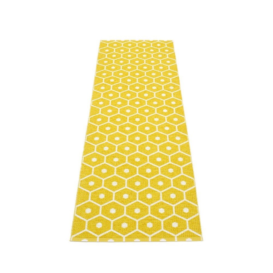 Mattor Pappelina Plastmattor | Honey Matta 70X160 Cm, Mustard/Vanilla