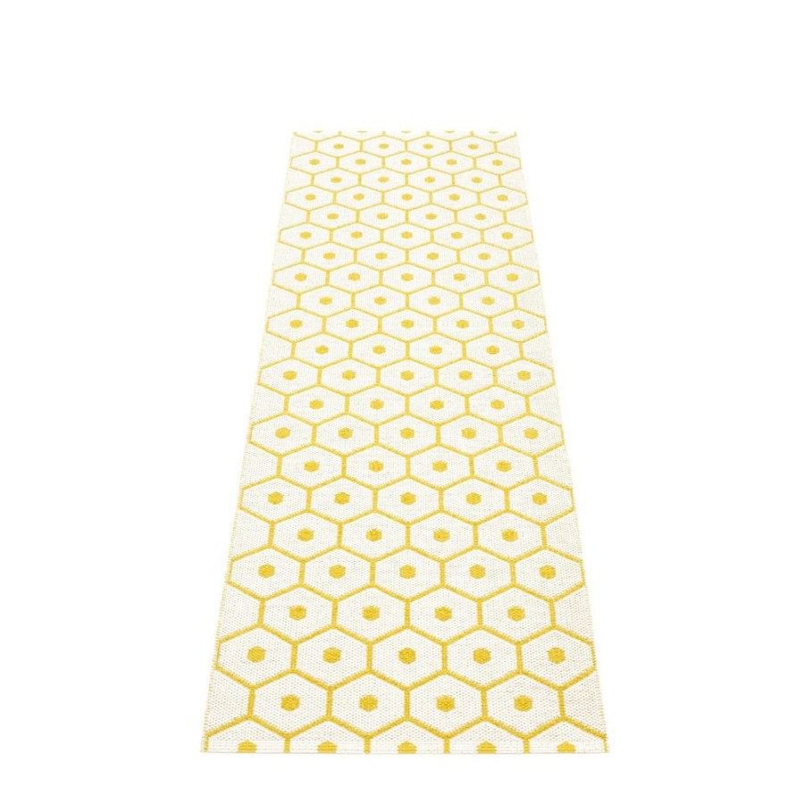 Mattor Pappelina Plastmattor | Honey Matta 70X160 Cm, Mustard/Vanilla