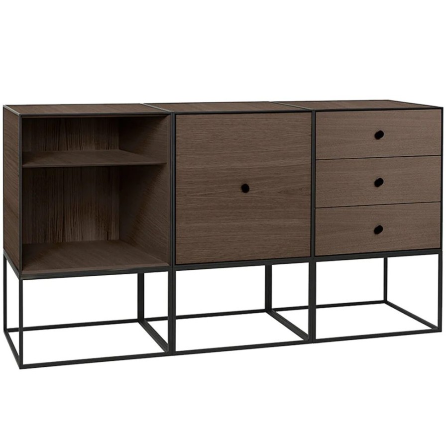 Mobler Audo Copenhagen Sideboards | Frame 49 Trio Sideboard Med Underrede, Rokt Ek