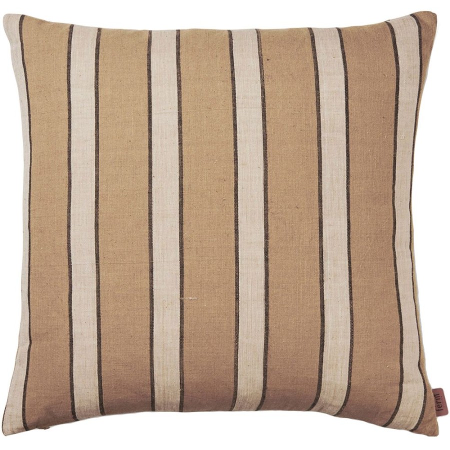 Textil Ferm Living Prydnadskuddar & Kuddfodral | Brown Kuddfodral Lines 50X50 Cm