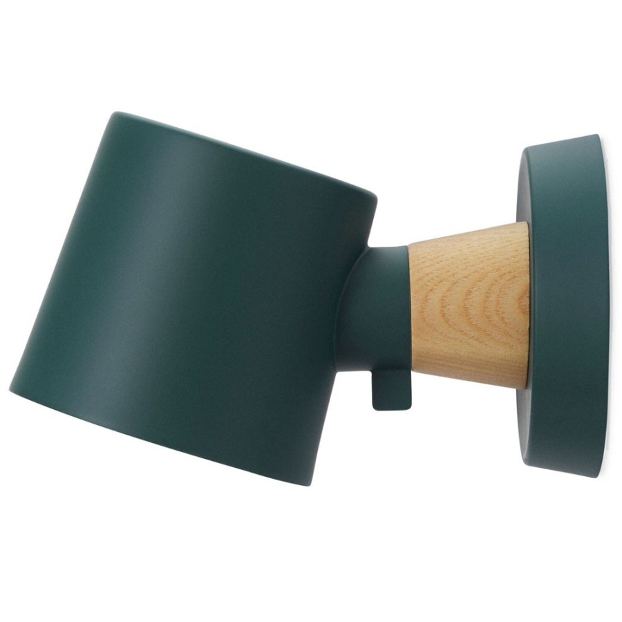 Belysning Normann Copenhagen Vagglampor | Rise Vagglampa Fast Installation, Petrol Green