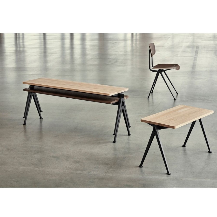 Mobler HAY Bankar | Pyramid Bench 11 85X40, Black Frame/Matt