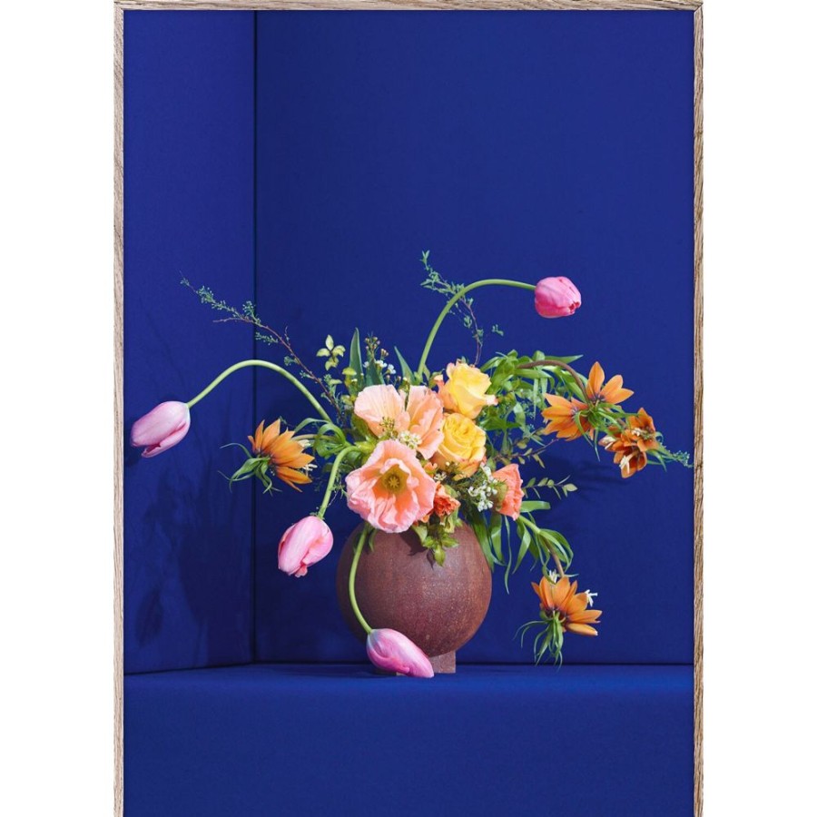 Inredning Paper Collective Posters | Blomst 01 Blue Poster, 30X40 Cm