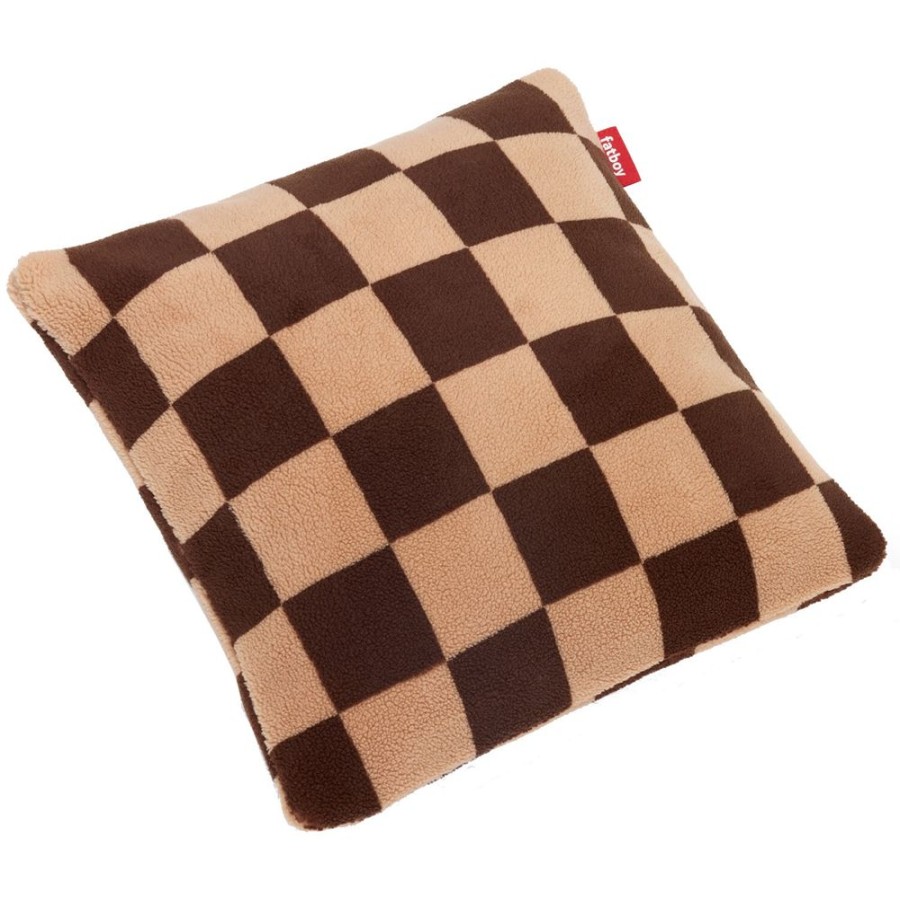 Textil Fatboy Prydnadskuddar & Kuddfodral | Teddy Chess Kudde 50X50 Cm, Brun