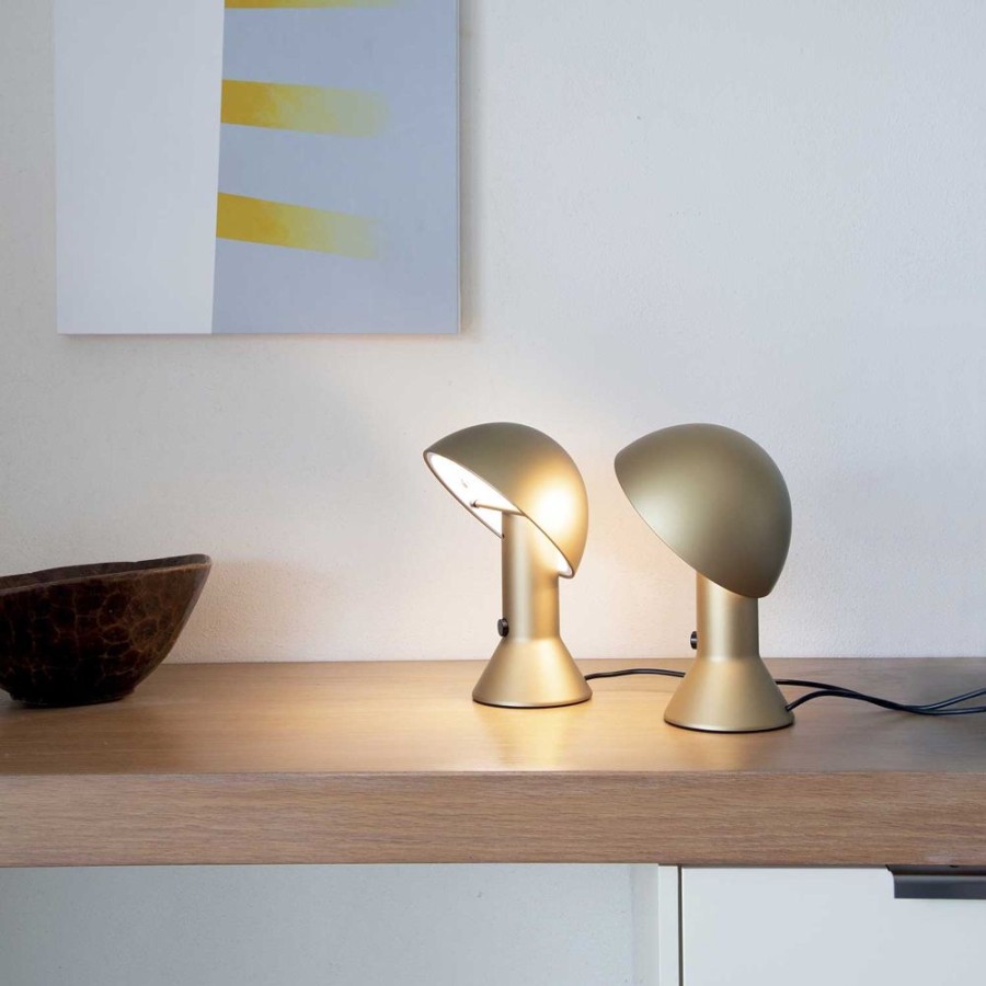 Belysning Martinelli Luce Bordslampor | Elmetto Bordslampa, Guld