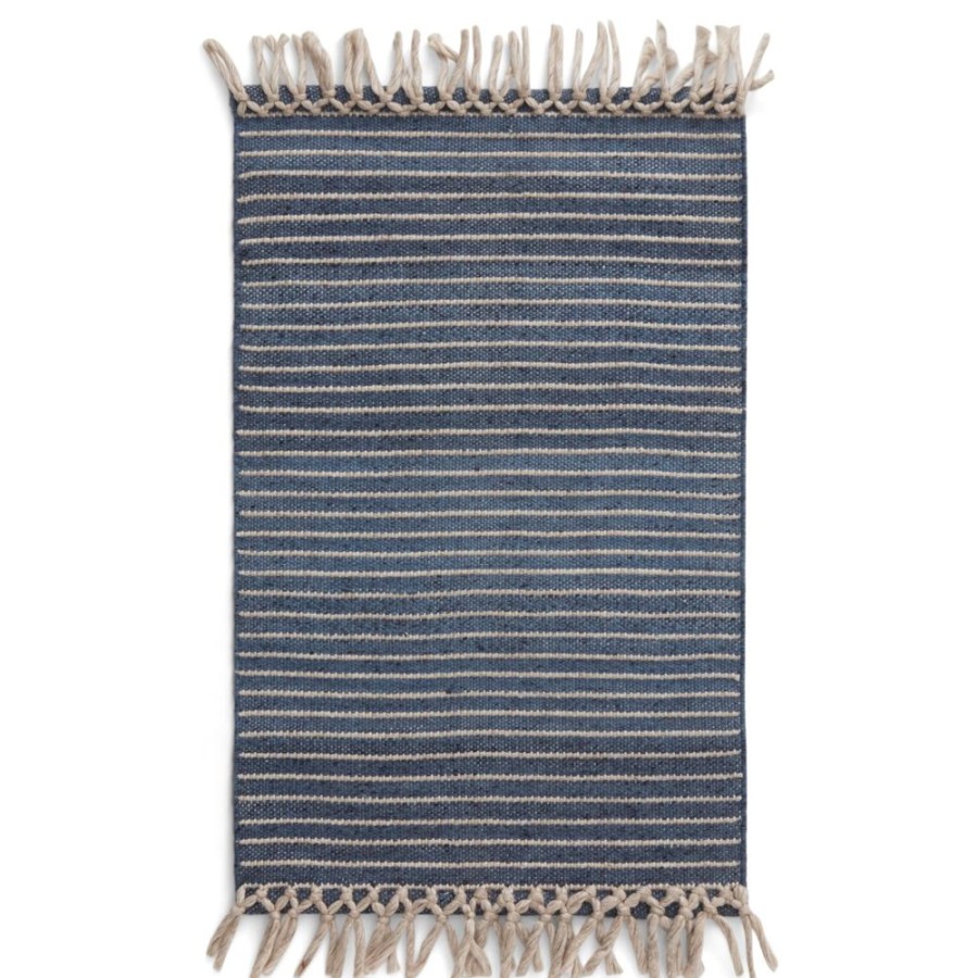 Mattor Formgatan Plastmattor | Bold Fringe Matta 200X300 Cm, Dusty Blue