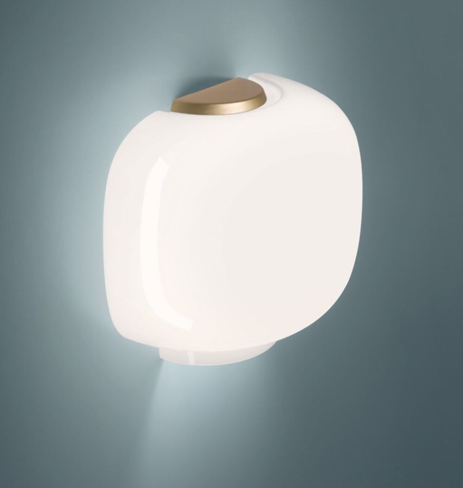 Belysning Foscarini Vagglampor | Chouchin 3 Semi Vagglampa, Vit