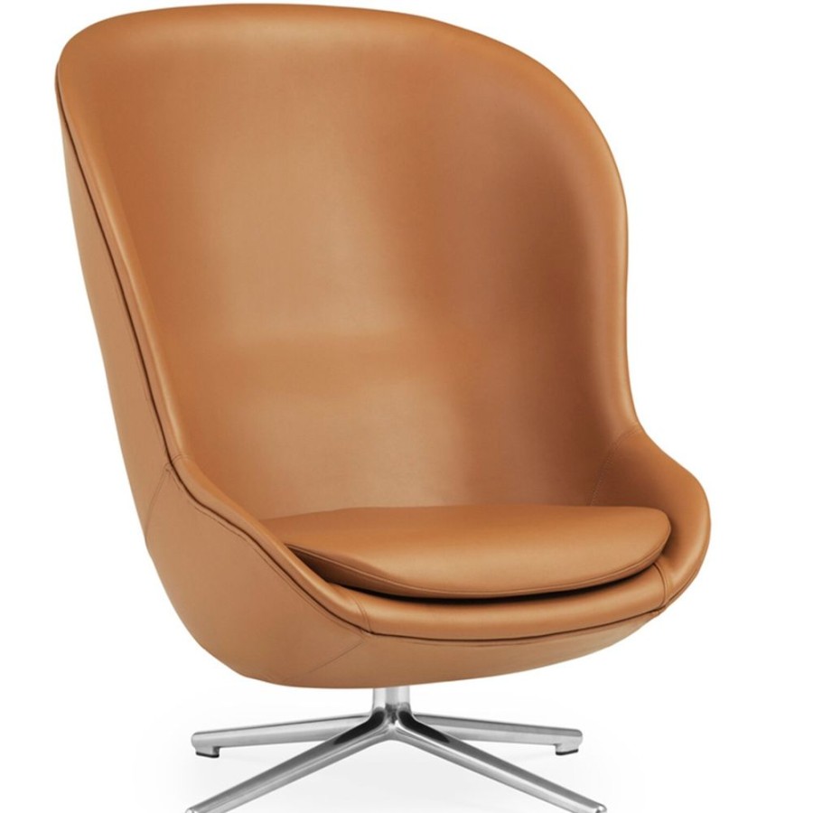 Mobler Normann Copenhagen Fatoljer | Hyg Fatolj Hog Med Tiltfunktion, Lader / Aluminium