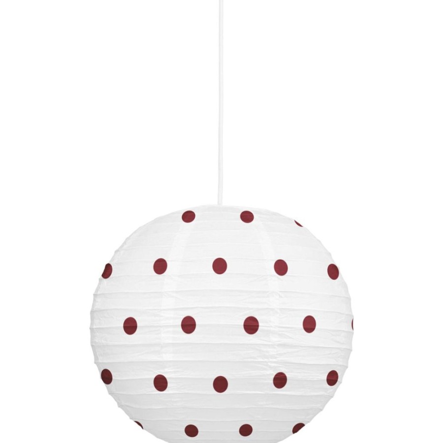 Belysning Nofred Lampskarmar | Dot Lampskarm Rispapper O40 Cm, Vinrod