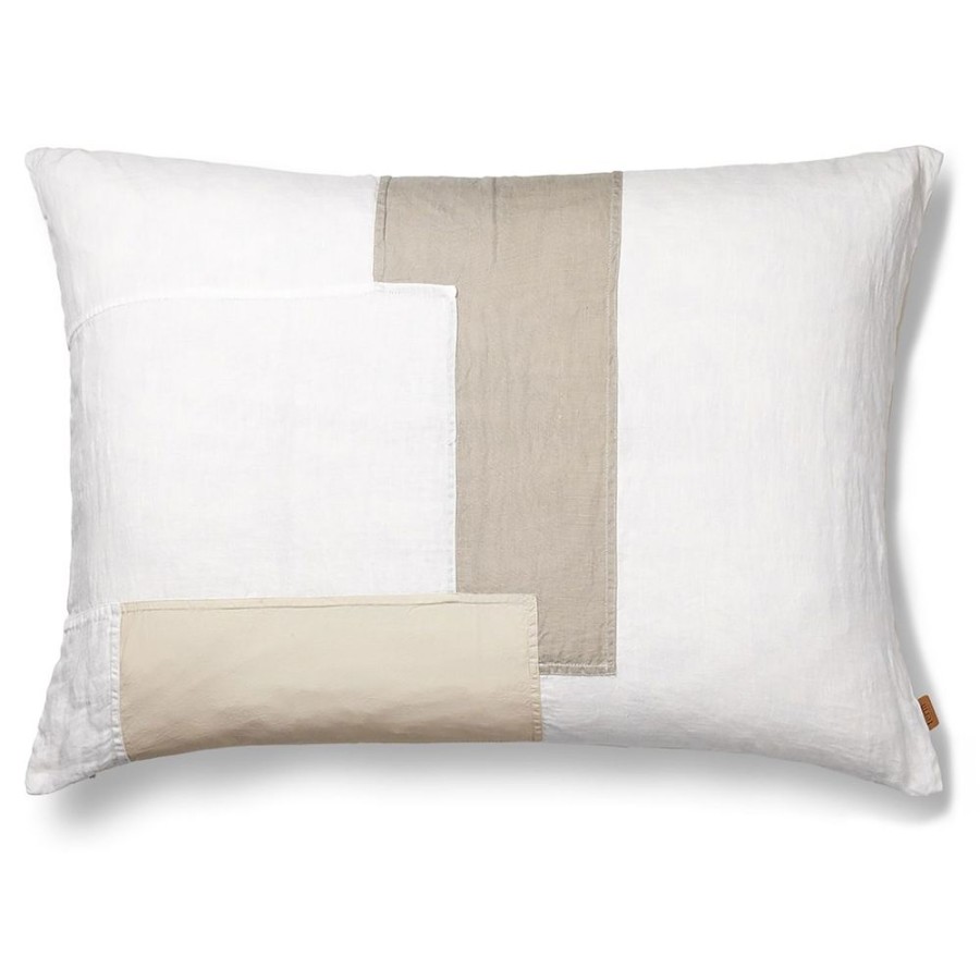 Textil Ferm Living Prydnadskuddar & Kuddfodral | Part Kudde 60X80 Cm, Off-White