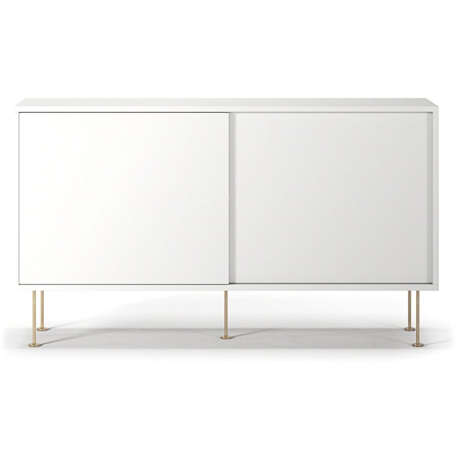 Mobler Decotique Sideboards | Vogue Sidobord Med Ben 136 Cm, Vit / Massing