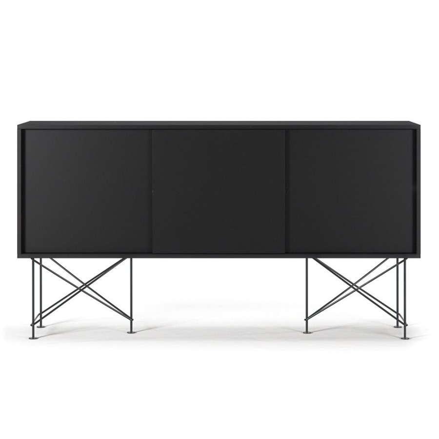 Mobler Decotique Sideboards | Vogue Sideboard 180H, Antracit/3A/Svart