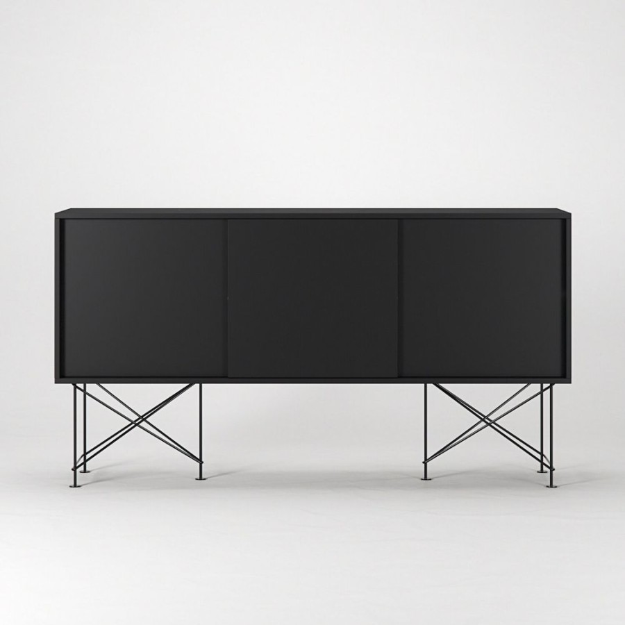 Mobler Decotique Sideboards | Vogue Sideboard 180H, Antracit/3A/Svart