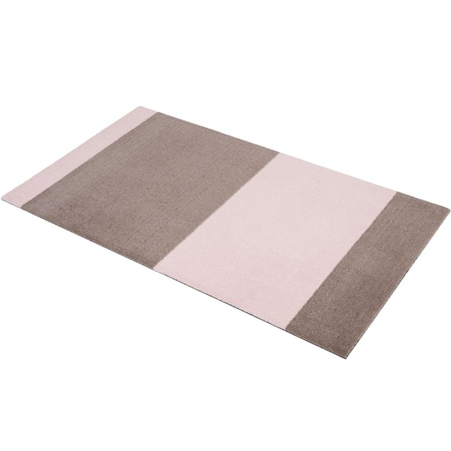 Mattor Tica Copenhagen Plastmattor | Stripes Matta Sand/Light Rose, 67X120 Cm