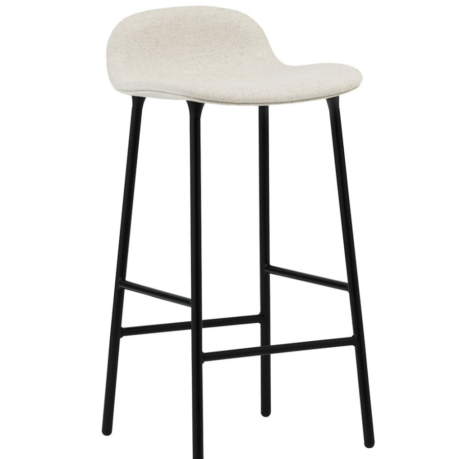 Mobler Normann Copenhagen Barstolar | Form Barstol 65 Cm, Vit / Svart Stal