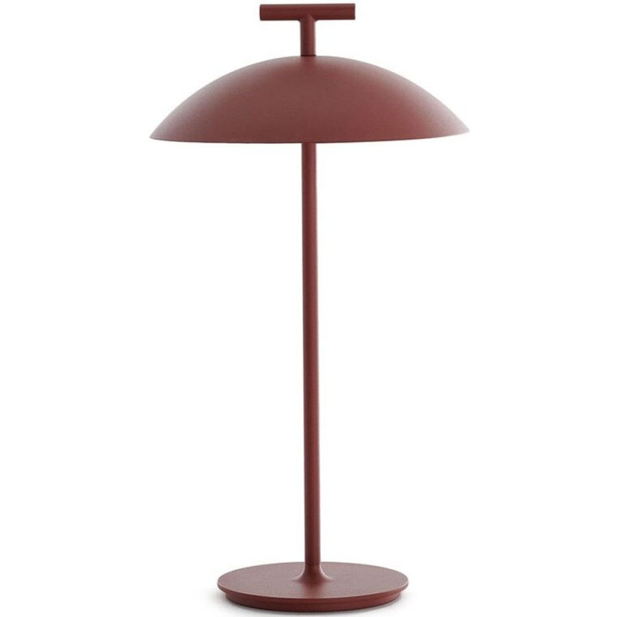 Belysning Kartell Utebelysning | Geen-A Mini Bordslampa Portabel, Tegelrod