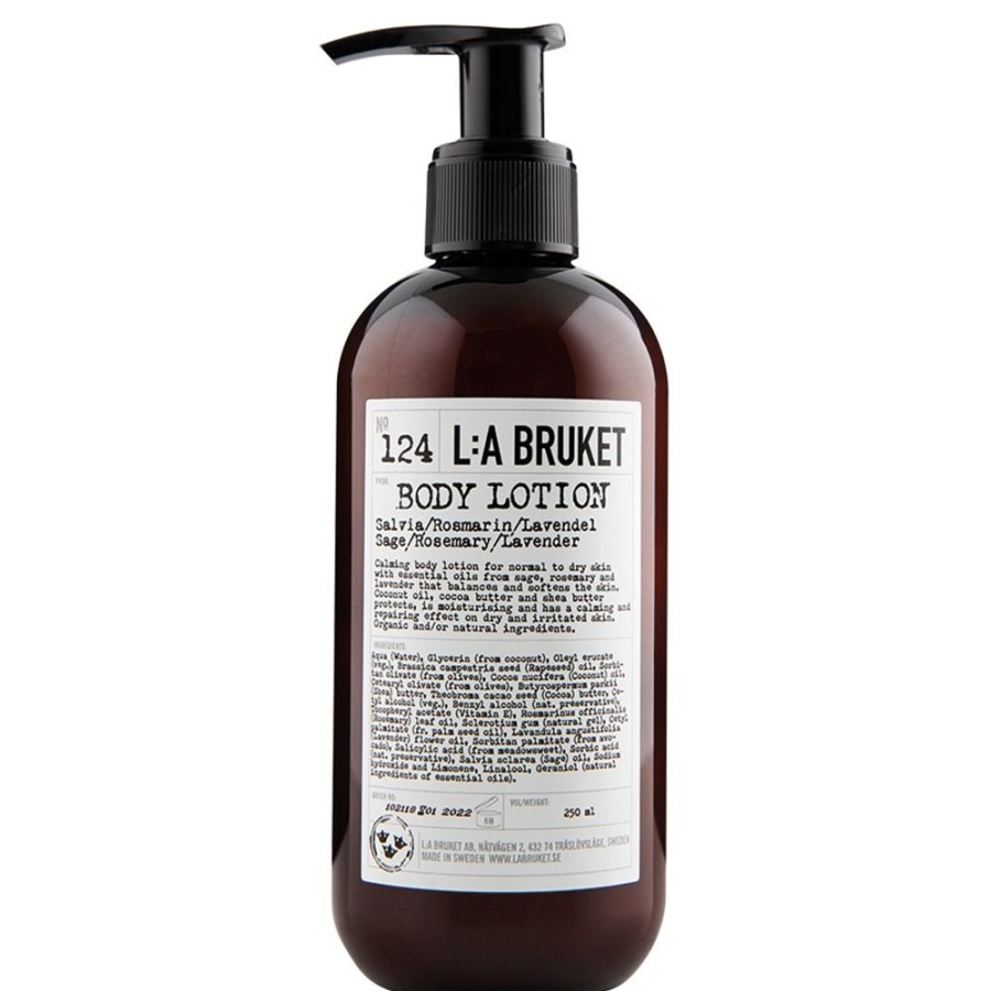 Inredning L:a Bruket Parfym & Kroppsvard | 124 Sage/Rosemary/Lavender Bodylotion 240 Ml