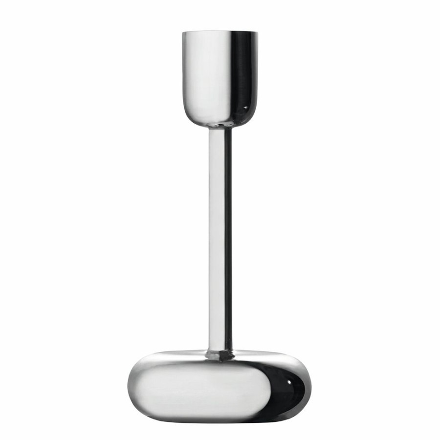 Inredning Iittala Ljusstakar | Nappula Ljusstake 183 Mm, Stal