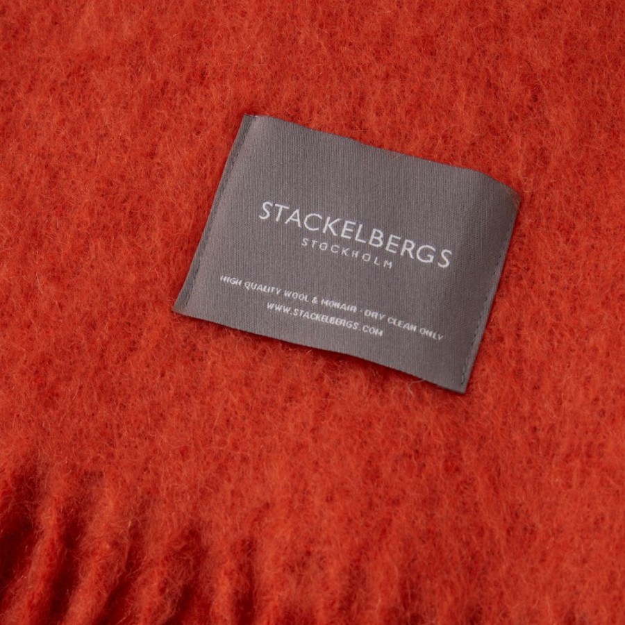 Textil Stackelbergs Pladar & Filtar | Mohair Filt Rullad Frans 130X170 Cm, Jaffa Orange