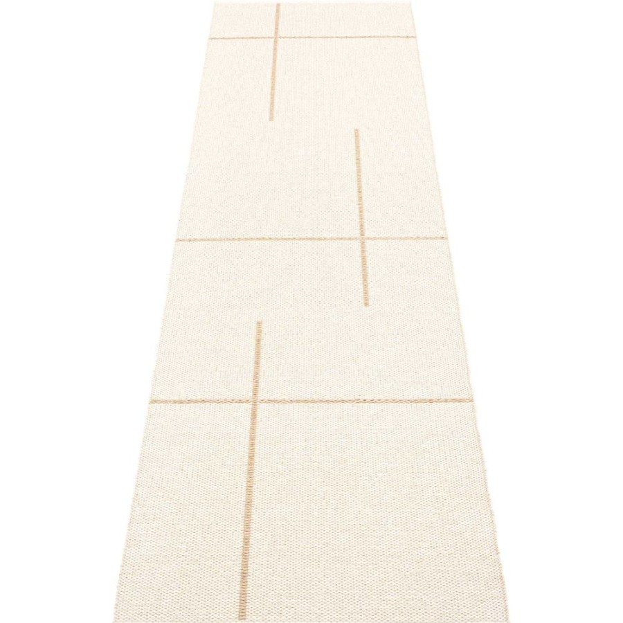 Mattor Pappelina Plastmattor | Fred Matta 70X270 Cm, Beige / Vanilla