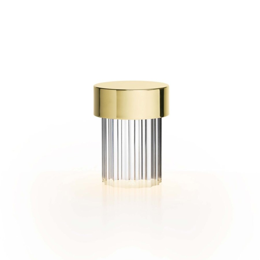 Belysning Flos Bordslampor | Last Order Fluted Bordslampa, Brass