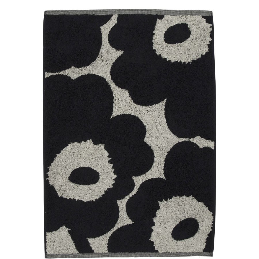 Textil Marimekko Handdukar & Badlakan | Unikko Handduk 50X70 Cm, Morkbla