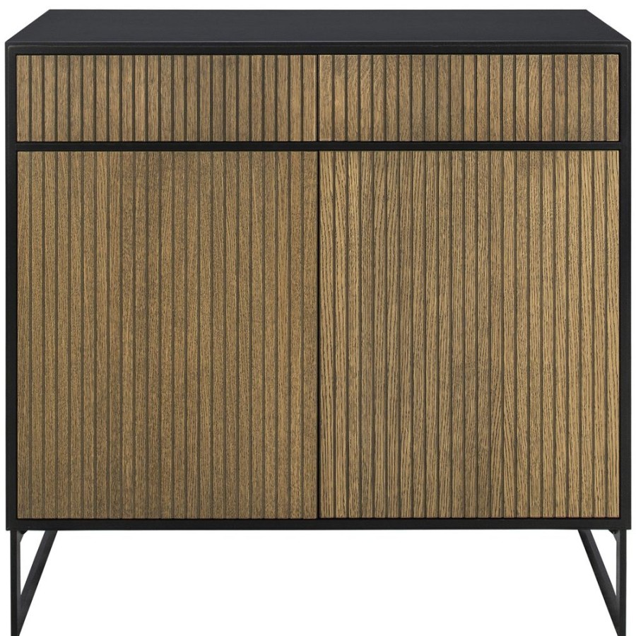 Mobler Englesson Sideboards | Line Burned Walnut Skank, Svart/Svart