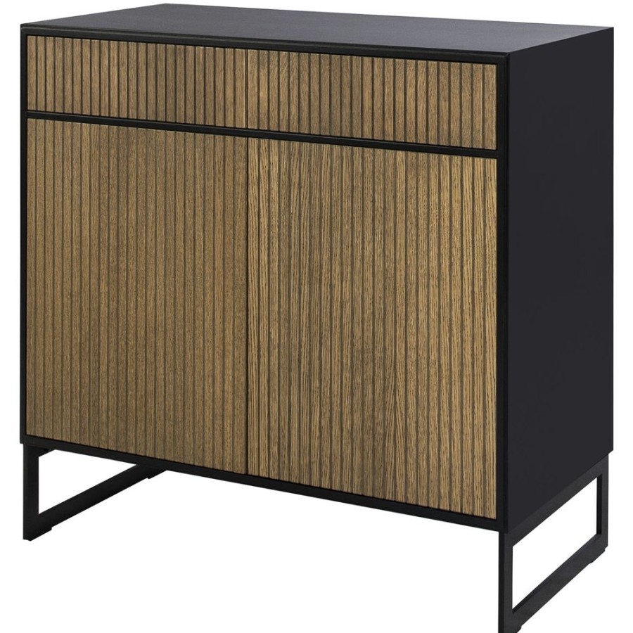 Mobler Englesson Sideboards | Line Burned Walnut Skank, Svart/Svart